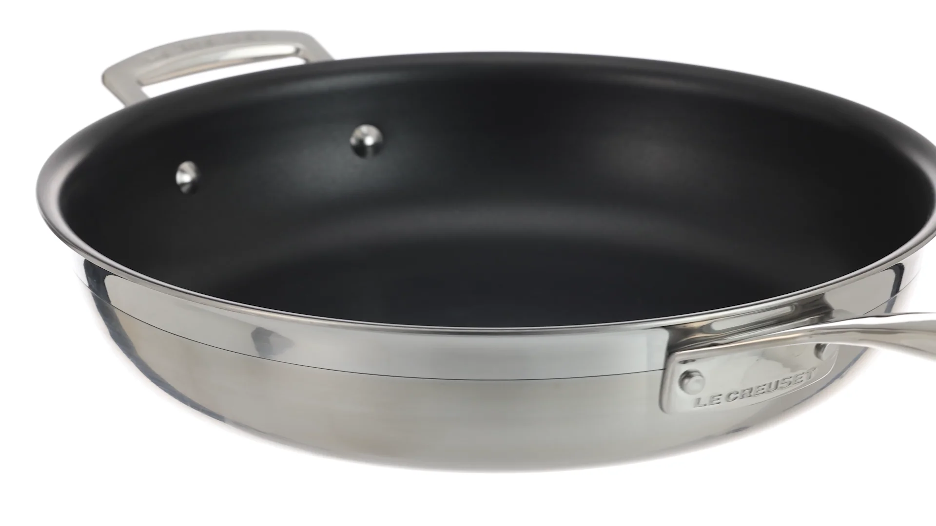 3-ply Stainless Steel Non-Stick Frying Pan with Helper Handle | Le
