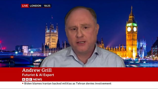 Actionable Futurist Andrew Grill on BBC News