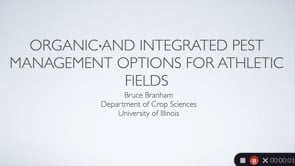 Organic and Integrated Pest Management Options for Sports Fields
