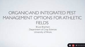 Organic and Integrated Pest Management Options for Sports Fields