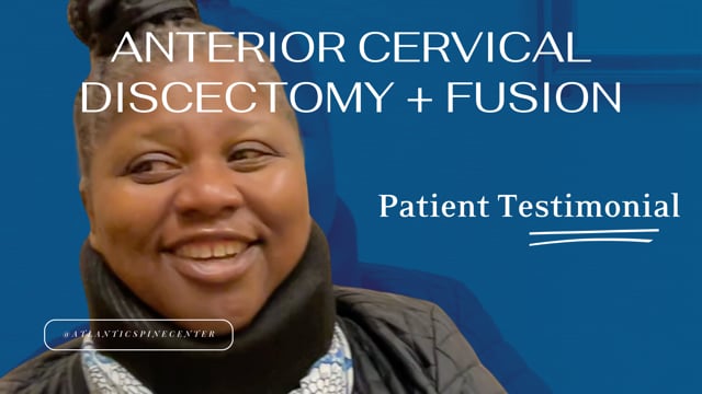 Video Testimonial by ACDF at Atlantic Spine Center - Sharon’s Testimonial