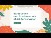Introduction to Art Conservation and Its Principles