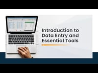 Module 01: Basic Data Input and Key Tools