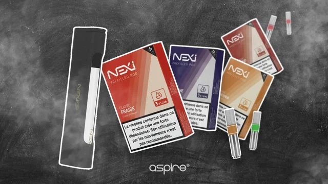 Aspire Nexi One Classic Fraise Cartridge - Pack of 3, Disposable - A&L