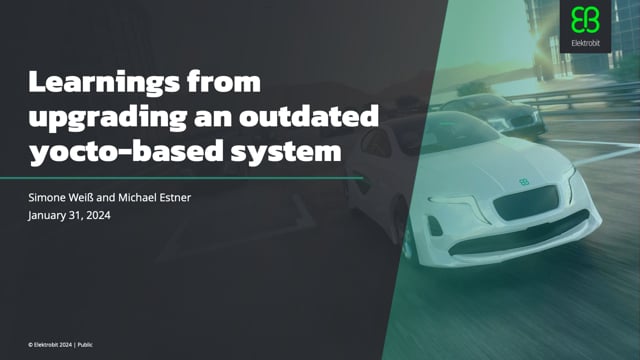Approaches to upgrading an outdated Yocto-based system - Mobex