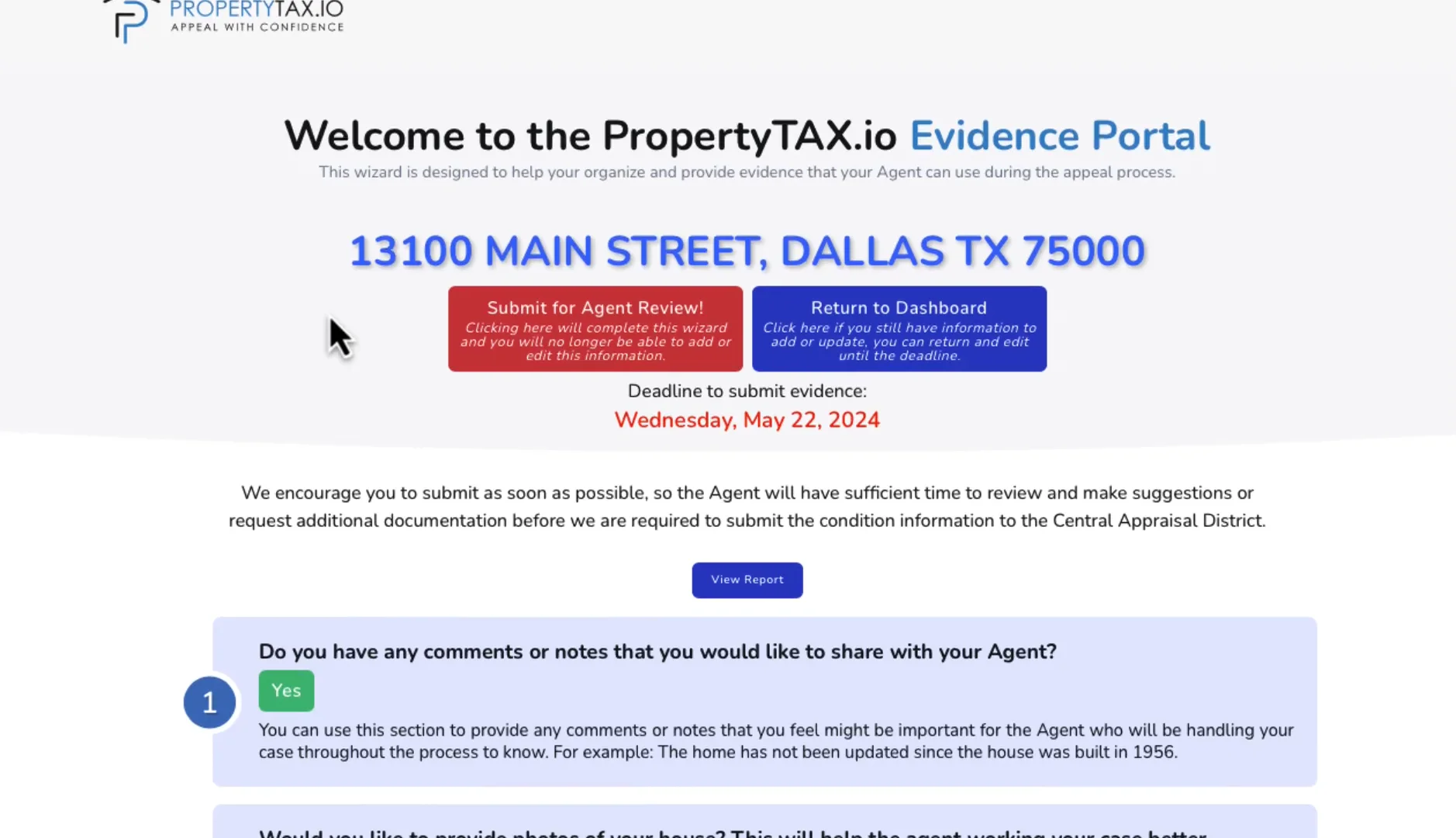 PropertyTax.io Evidence Portal on Vimeo