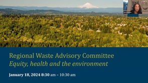 Regional Waste Advisory Committee, January 18, 2024 on Vimeo