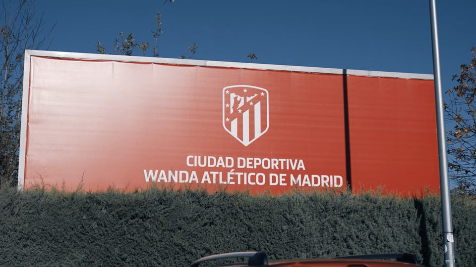 video shoot at atletico de madrid