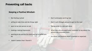 A Better Service Tech - Preventing Callbacks (4 of 12)