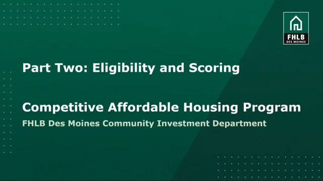 FHLB Affordable Housing & Community Investment