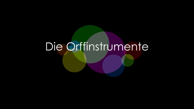 Die Orffinstrumente