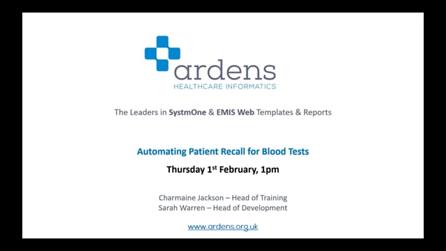Automating Patient Recall for Blood Tests