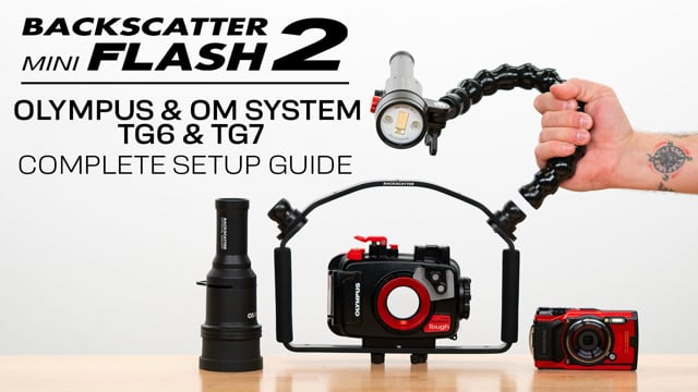 How to use Backscatter Mini Flash 2 with OM TG-7 | Olympus TG-6 | Complete Setup Guide