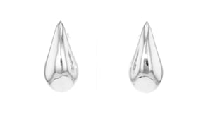 Sterling Silver Large Teardrop Earrings