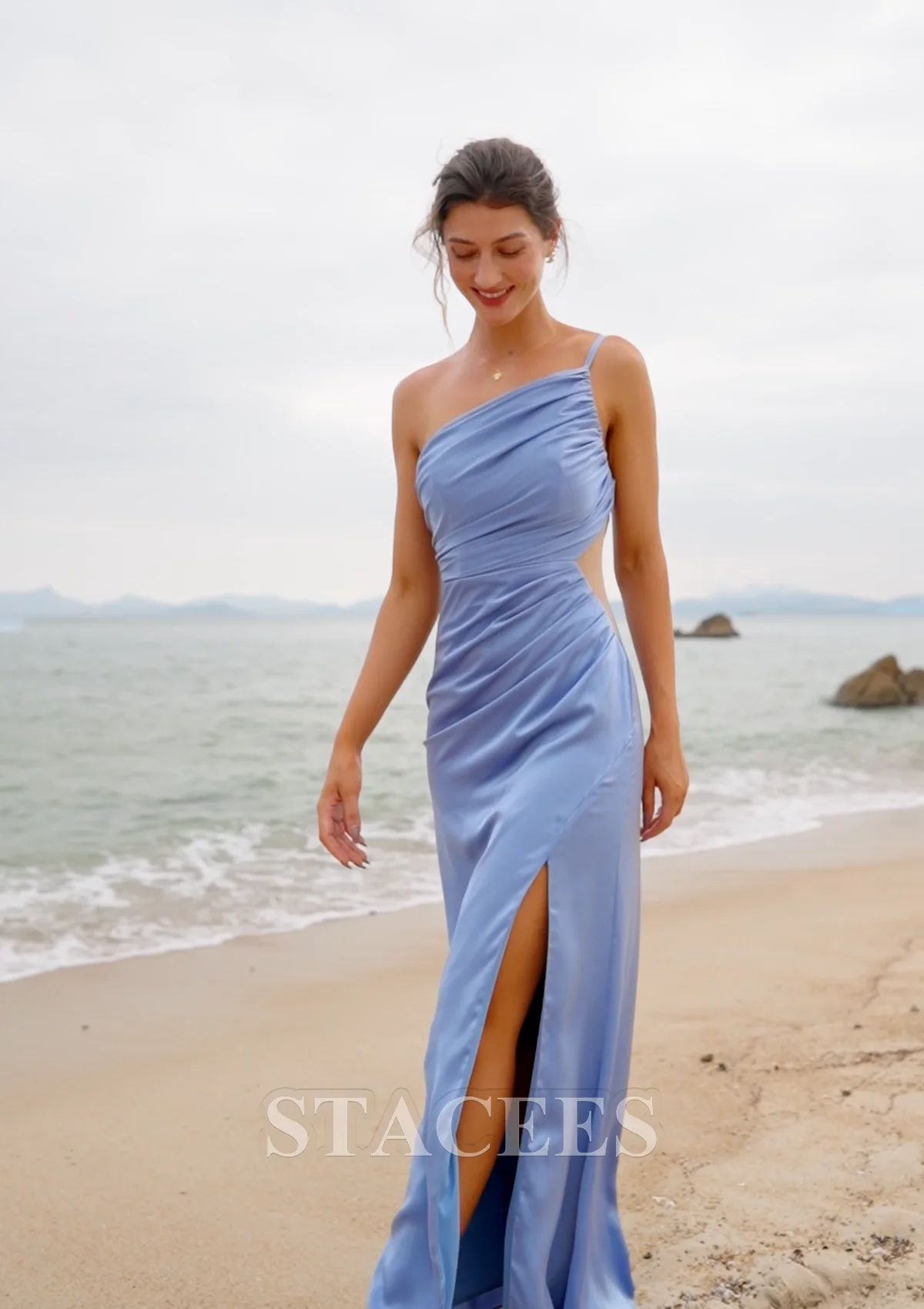one shoulder maxi dress beach AMRIKA | Island Girl
