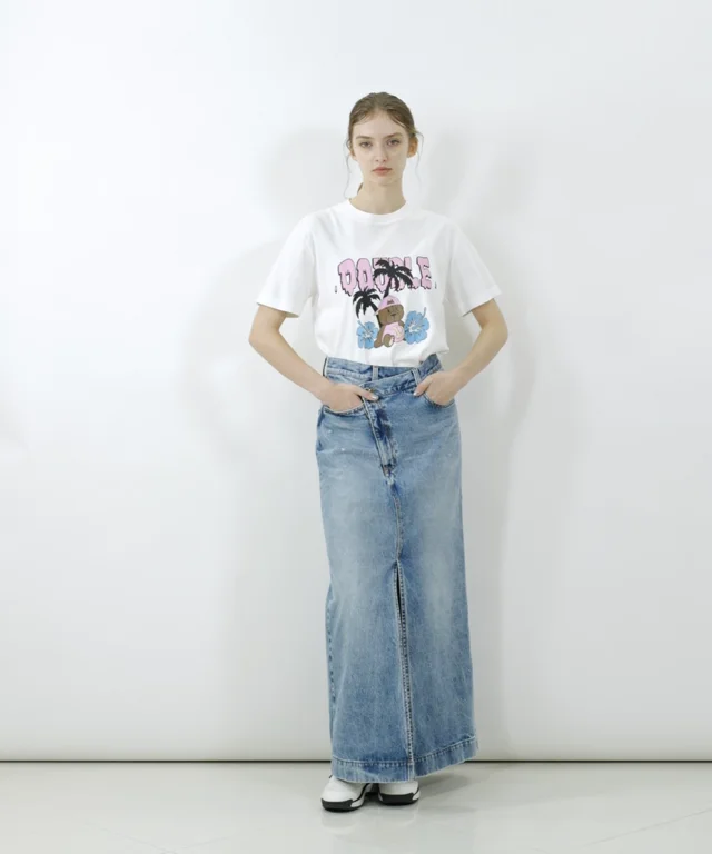 DSC / スリットデニムスカート BOTTOMS Night STORE | ダブル  