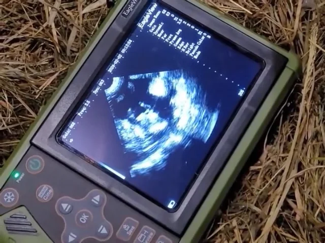 Scanner Ad Ultrasuoni Portatile Veterinario SUNBESTA – Diagnosi Gravidanza Animali, 5.6"