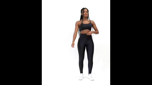 Legging Cintura Alta Fitness Preta New Vision