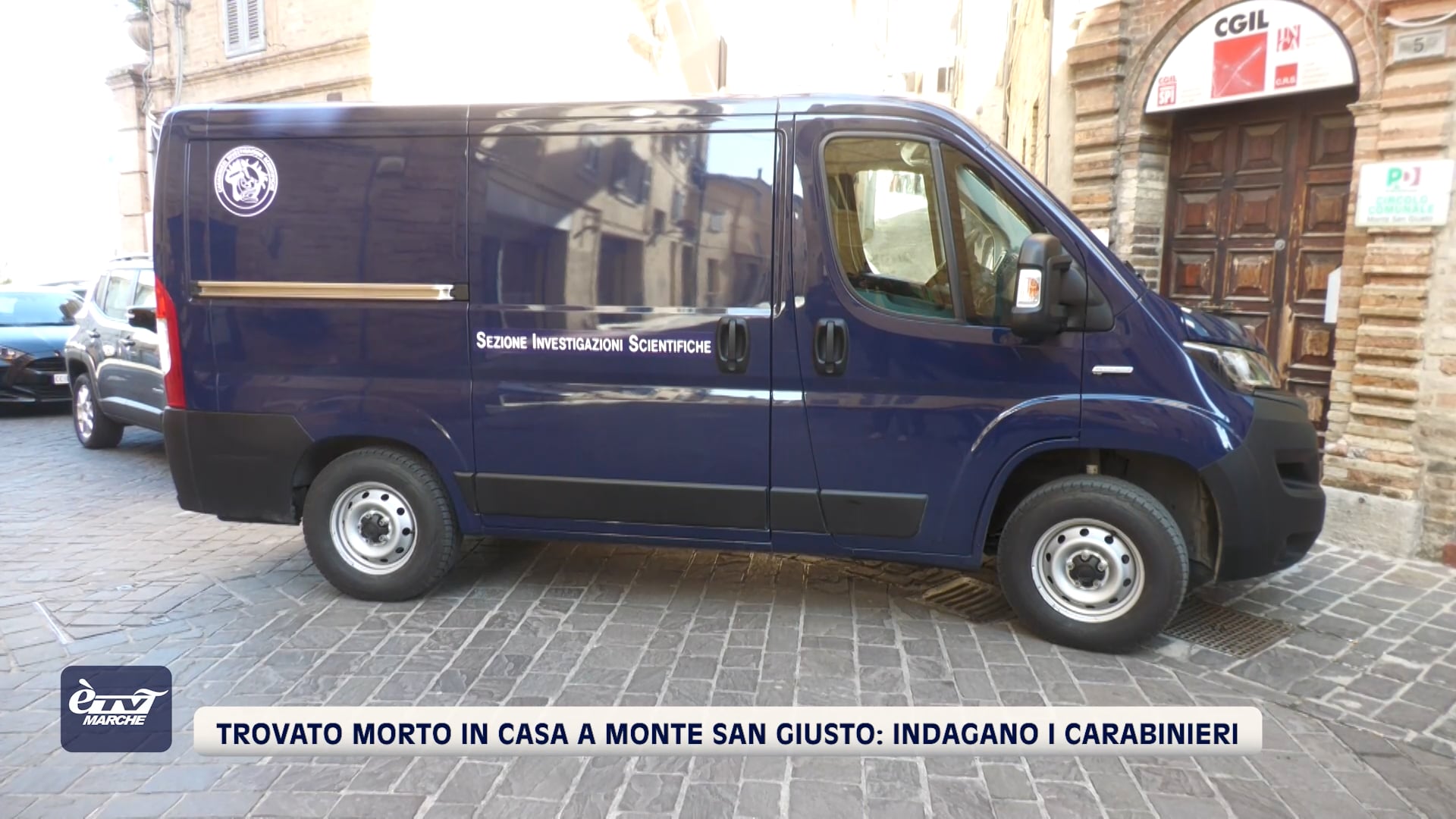 Trovato morto in casa a Monte San Giusto: indagano i Carabinieri - VIDEO