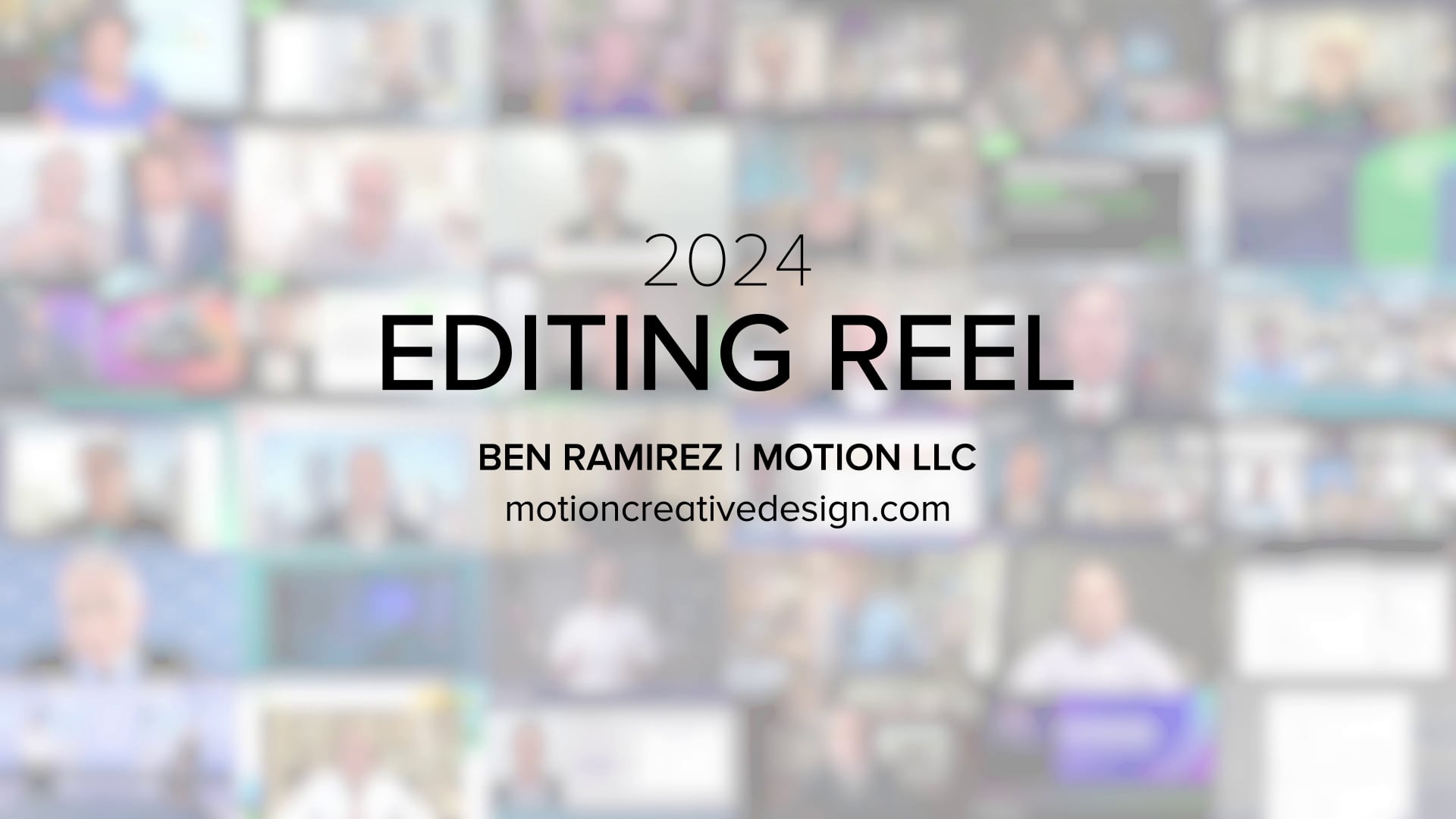 Ben Ramirez | Motion LLC  - 2024 Editing Reel