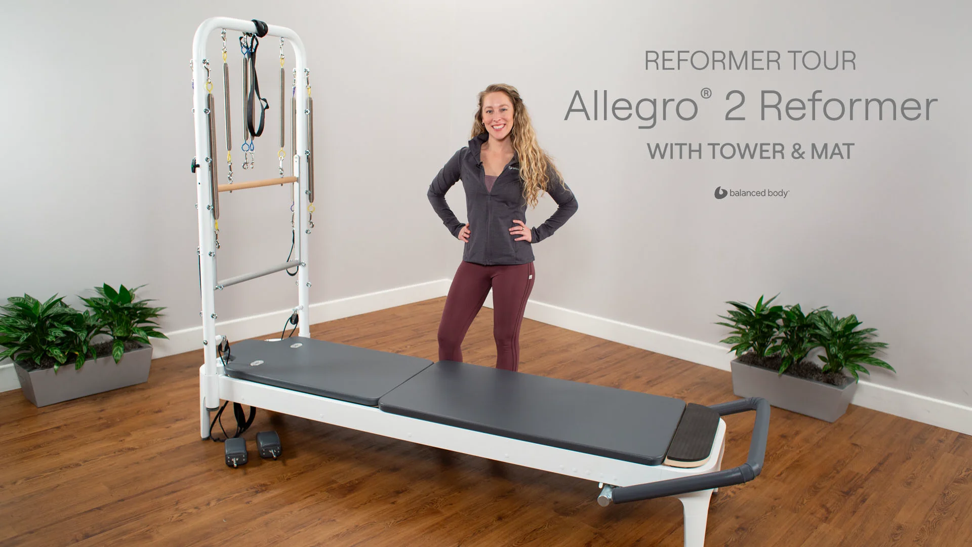 Pilates Reformer Introduction: Allegro® 2 Reformer with Mat & Tower on Vimeo