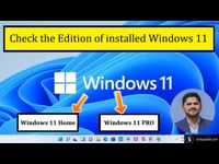 Check the Edition of Windows 11 installed on your system