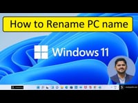 Rename the PC name on Windows 11