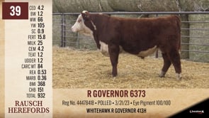 Lot #39 - R GOVERNOR 6373