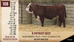 Lot #108 - R ENTRUST 6832