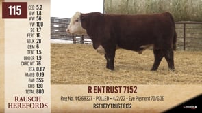 Lot #115 - R ENTRUST 7152