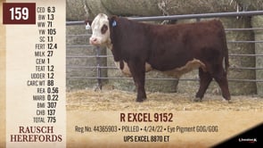 Lot #159 - R EXCEL 9152