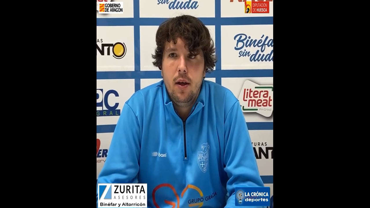 LA PREVIA / CDJ Tamarite - CD Binéfar / LUIS ARCAS (Entrenador Binéfar) Jor. 19 / Tercera Rfef / Fuente: Facebook CD Binéfar