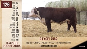 Lot #126 - R EXCEL 7582