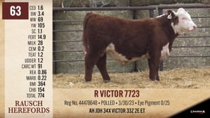 Lot #63 - R VICTOR 7723
