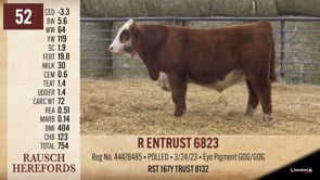 Lot #52 - R ENTRUST 6823