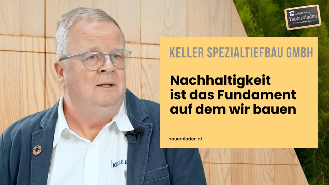 retail: Bauernladen Studio &#8211; Keller Spezialtiefbau Gruppe: Nachhaltigkeit ist das Fundament auf dem wir bauen