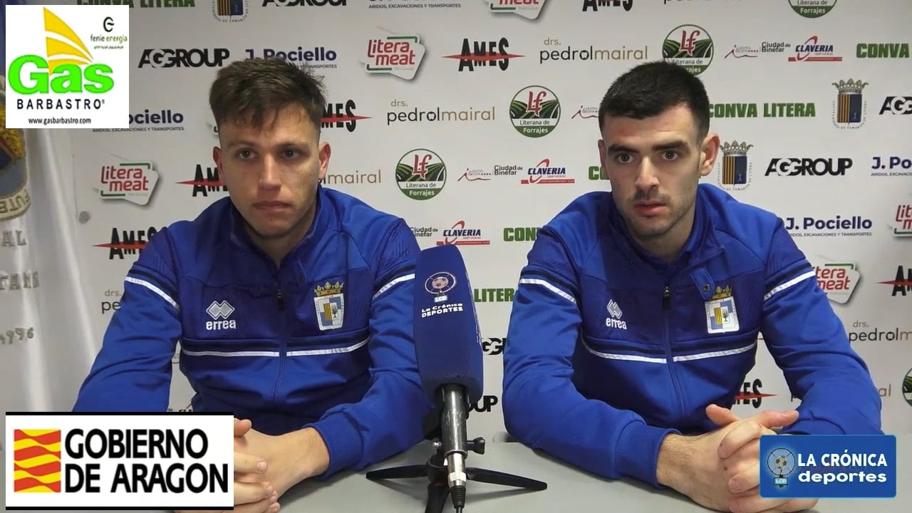 ESPINOSA Y FLO (Jugadores Tamarite) CDJ Tamarite 3-2 CD Binéfar / Jor. 19 / Tercera Rfef