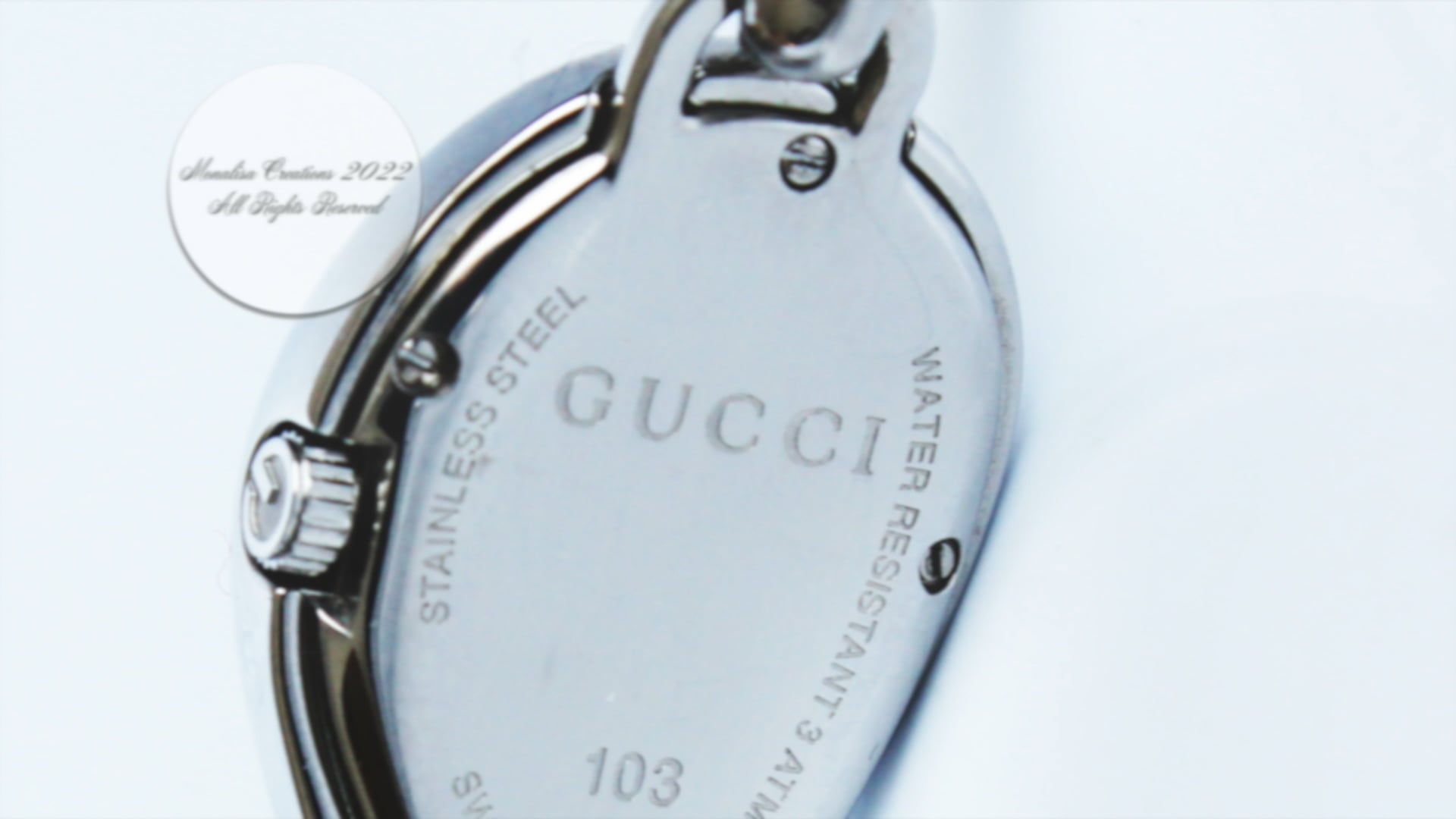 Gucci Watch Silver Metal Horsebit #103 Ladies Wrist Watch Modernist Vintage GUCCI Watch Womens Silver Tone Stainless Steel  main image 3