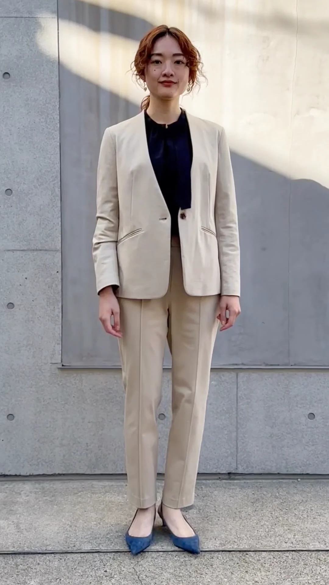 セットアップ対応】トリコットストレッチジャケット｜OUTLET