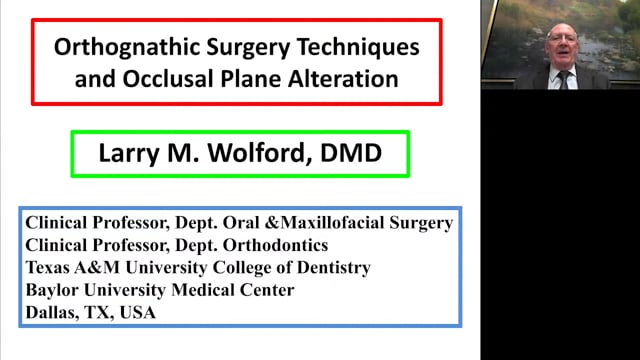 Occlusal plane and orthognathic surgery