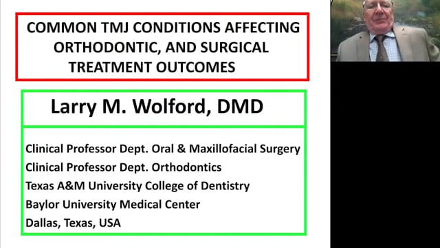 Orthognathic and TMJ surgery. Larry Wolford protocols