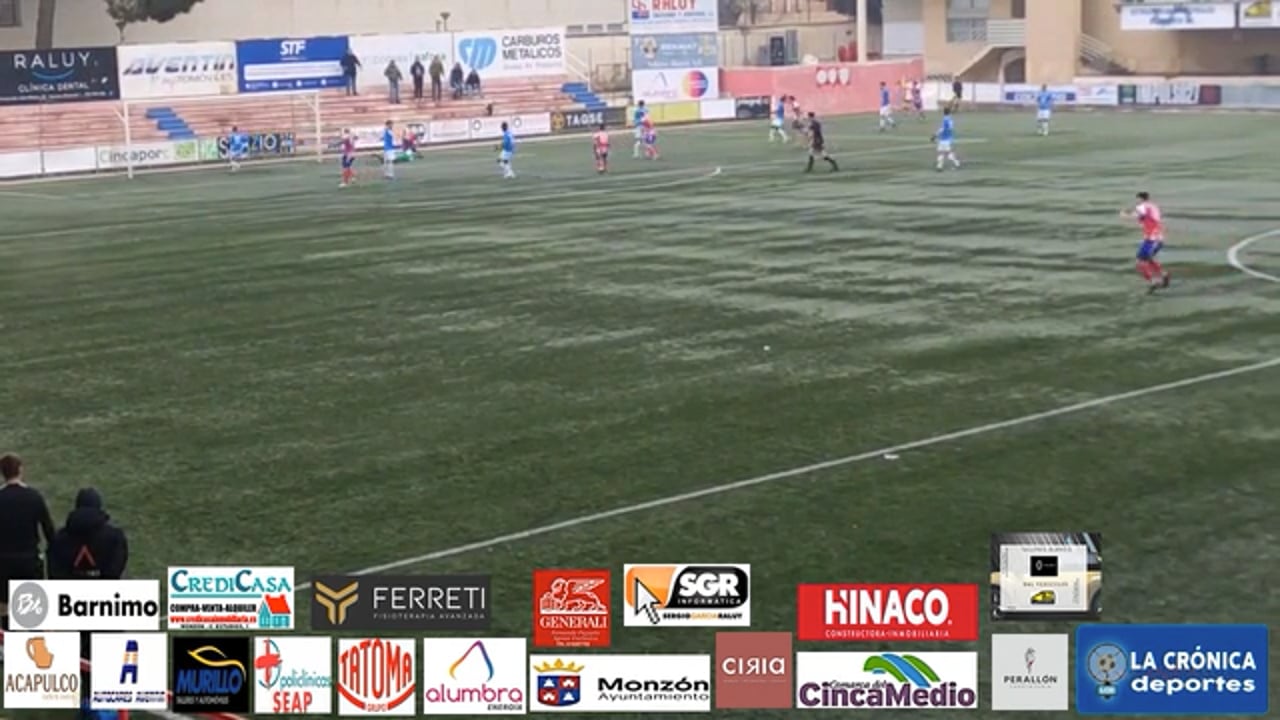 (RESUMEN y GOLES) At Monzón Alumbra 2-1 Cariñena / J 19 / 3ª División