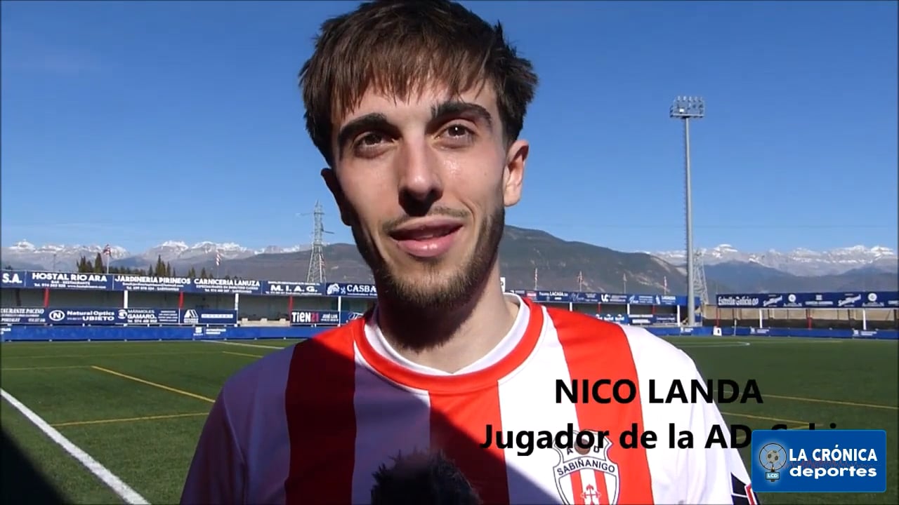 NICO LANDA (Jugador Sabiñánigo) AD Sabiñánigo 0-2 CD Zuera / Jor. 19 - Preferente Gr 1