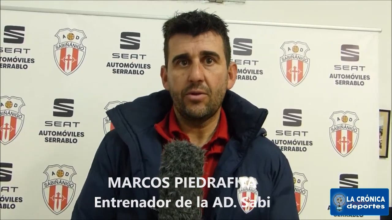 MARCOS PIEDRAFITA (Entrenador Sabiñánigo) AD Sabiñánigo 0-2 CD Zuera / Jor. 19 - Preferente Gr 1