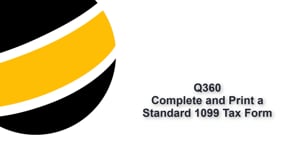 Complete and Print a Standard 1099 Tax Form