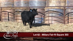 Lot #62 - MILLARS FAIR-N-SQUARE 303