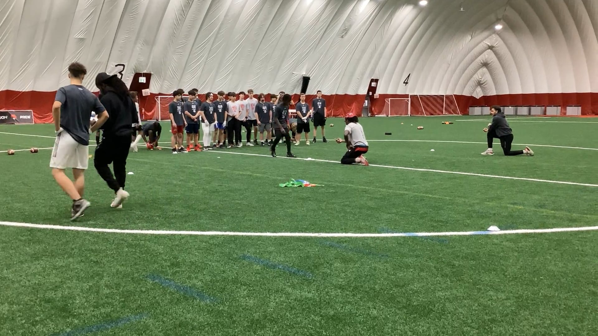 Watch Judah Delpesche's 5-10-5 Agility: 5.39 seconds