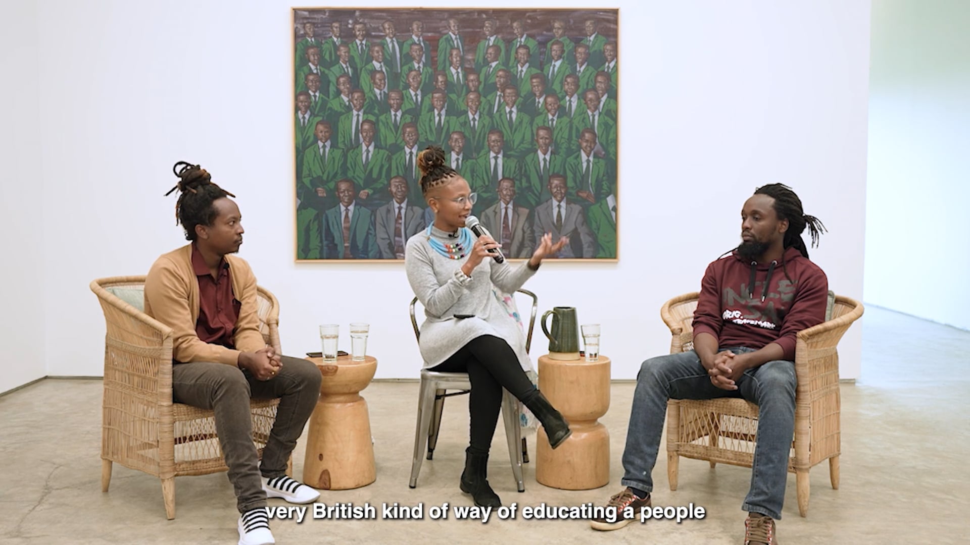 Paul Njihia, Elias Mung'ora in a Conversation moderated by Ngwatilo Mawiyoo.