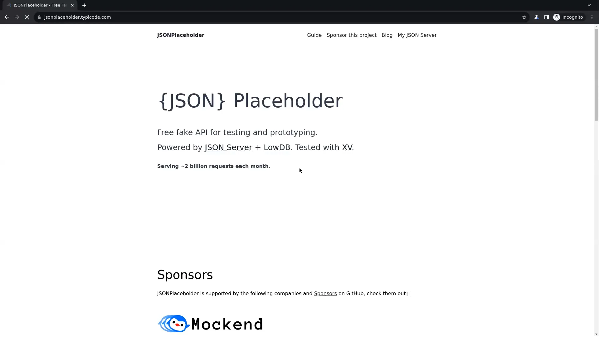 API testing on Vimeo