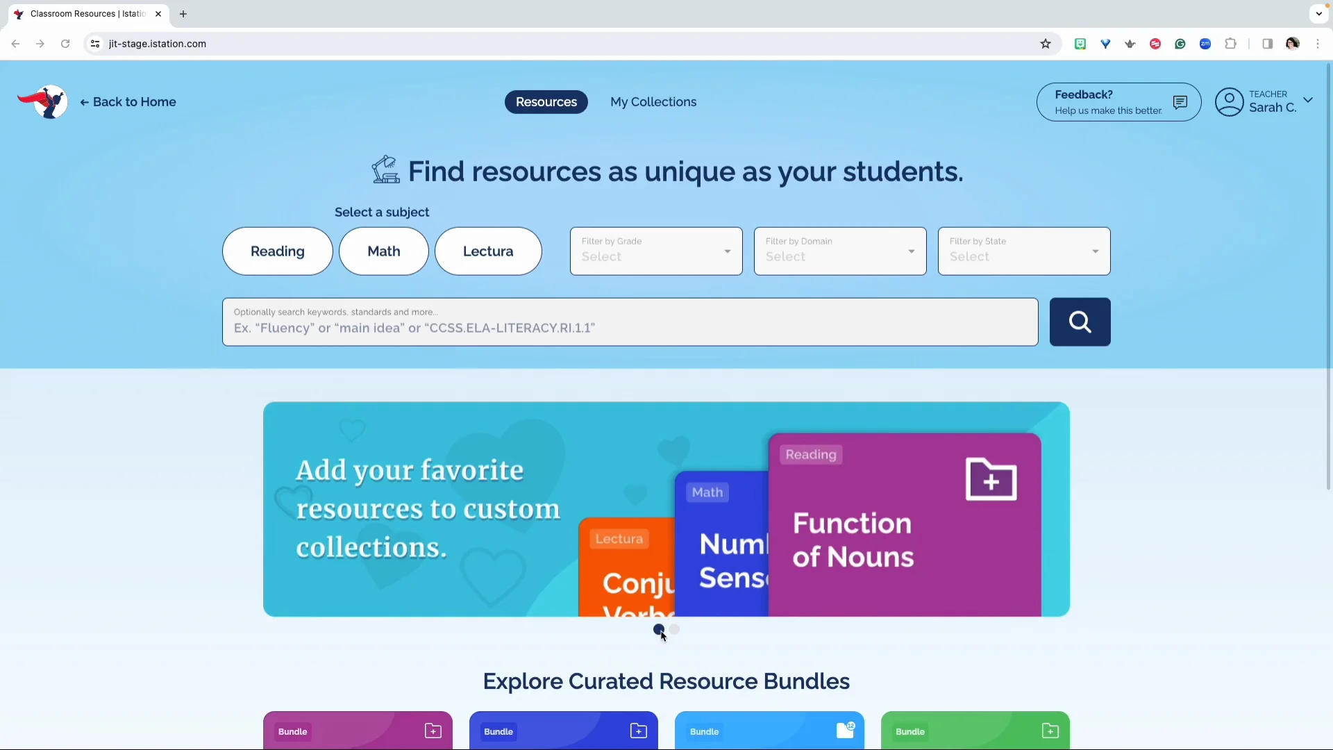 Istation new classroom resources math